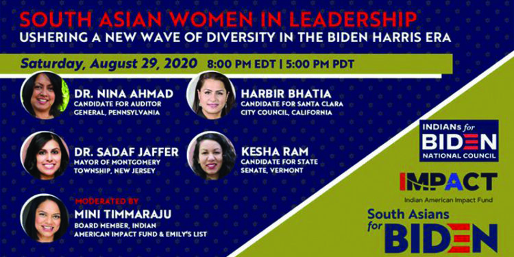 Leadership starts the day you are born, Kamala Harris tells South Asian women