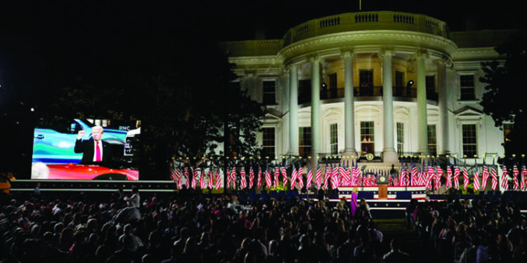 Health experts decry Trump’s shunning of virus rules at White House lawn event