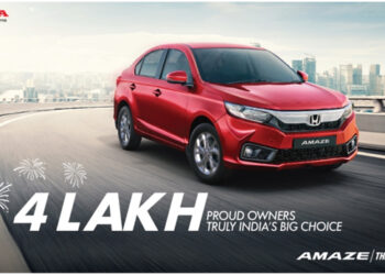 Honda Amaze crosses 4 lakh cumulative sales milestone in India