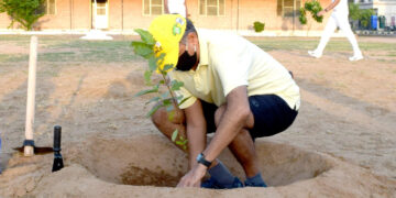 Konark Corps GoC Lt Gen Anil Puri leads green drive at Jodhpur Military Station