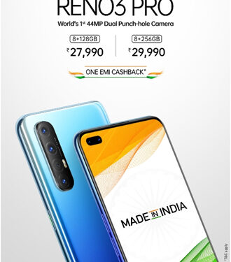 Independence Day Special: OPPO slashes Reno3 Pro price to Rs 27,990