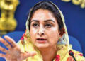 Farm bills’ impact: Prez accepts Harsimrat Kaur Badal’s resignation