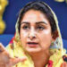 Farm bills’ impact: Prez accepts Harsimrat Kaur Badal’s resignation