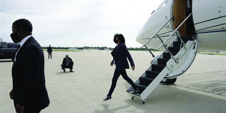 Harris meets Blakes, Trump goes on attack in Labor Day blitz