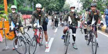 CRPF ‘special soldiers’ embark on 900-km rally from Sabarmati Ashram in Ahmedabad to Delhi