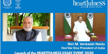 Vice-President Naidu bats for value-based education, launches Heartfulness essay competition for students