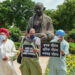 Opposition parties conduct silent protest march in Parliament over farm Bills