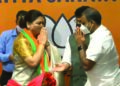 Star power: Kushboo, writer Madhan Ravichandran and IRS Officer Saravanan Kumaran join BJP