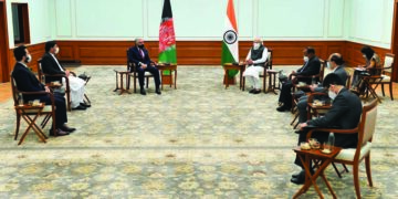 Head of Afghan peace council Abdullah Abdullah meets PM Modi