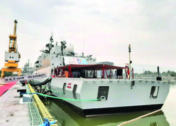 Indigenously Built Anti-Submarine Warfare Corvette “INS Kavaratti” commissioned into Indian Navy
