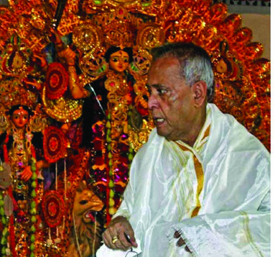 Century-old Durga Pooja at Pranab Mukherjee’s ancestral house