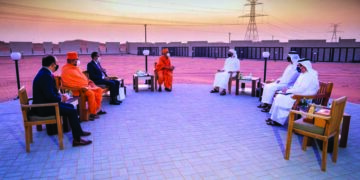 UAE foreign minister reviews progress on construction of first Hindu temple in Abu Dhabi