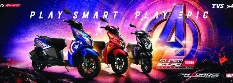 TVS Motor Company launches TVS NTORQ 125 SuperSquad Edition inspired by Marvel’s Avengers