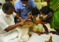 Amid strict COVID protocols, tiny tots in Kerala initiated into world of letters
