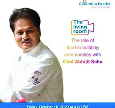 World Food Day: Columbia Pacific Communities celebrates with Bangalore’s culinary genius chef Abhijit Saha