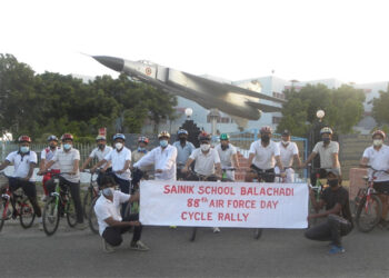 Bicycle rally, webinar by students mark 88th Air Force Day at Sainik School Balachadi