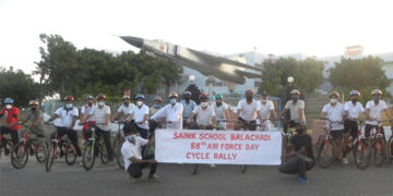 Bicycle rally, webinar by students mark 88th Air Force Day at Sainik School Balachadi
