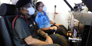 Major Gen Roy Joseph inaugurates 1st Zen Air Microlight Flight Simulator at 2 Gujarat Air Sqn in Ahmedabad