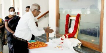 TNAU pays tribute to TN Agriculture Minister