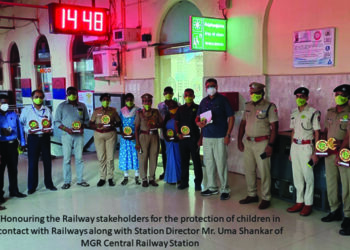 Childline Se Dosti Campaign: Child Rights Day observed by Southern Railway at Chennai