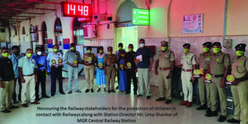 Childline Se Dosti Campaign: Child Rights Day observed by Southern Railway at Chennai