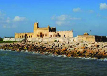 Tides damage portion of under-construction fishing harbour in Tarangambadi