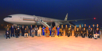 President Kovind boards Air India One-B777 aircraft for its inaugural flight to Chennai