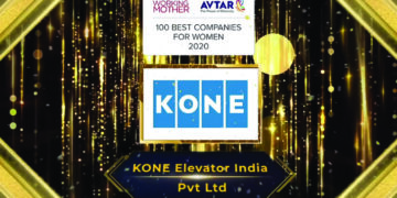 KONE Elevator India once again figured in the list of 100 Best Companies for Women