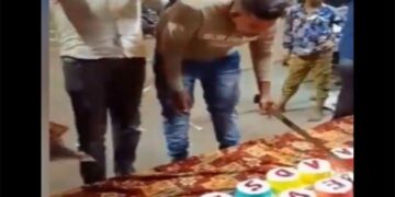 9 detained for cake cutting with sword at birthday bash in Ahmedabad