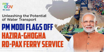 PM inaugurates Hazira-Ghogha Ro-Pax ferry service in Gujarat