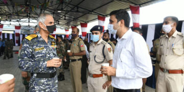 Navy Chief Admiral Karambir Singh visits naval air station in Campbell Bay