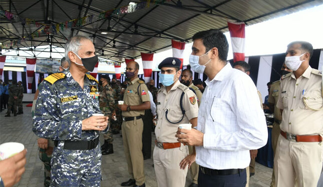 Navy Chief Admiral Karambir Singh visits naval air station in Campbell Bay