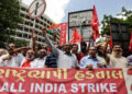 Trade unions go on strike; public services likely to be hit; BJP-aligned BMS is not participating in the strike.