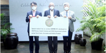 Consulate General of Republic of Korea, Srinivasan Services Trust donate 4,000 medical kits to PHC and Govt Schools in South India