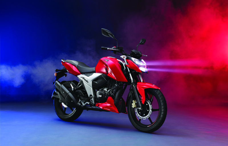 Tvs Launches 21 Tvs Apache Rtr 160 4v With Bluetooth Enabled Tvs Smartxonnect In Bangladesh Navjeevan Express