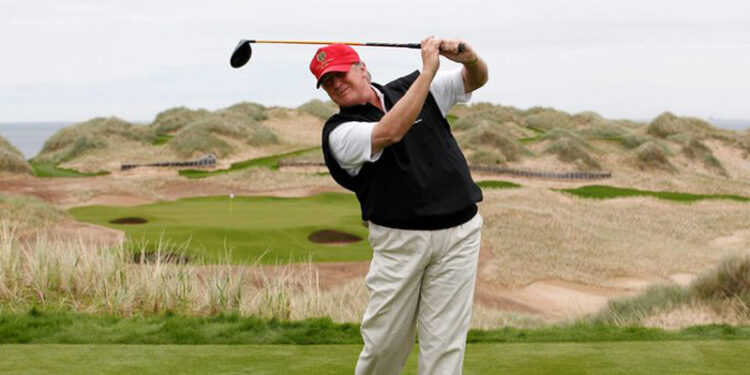 Trump golfs in Florida as COVID relief hangs in balance