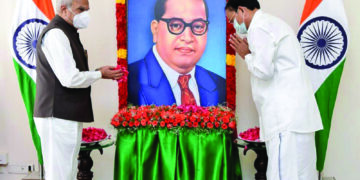 Naidu, TN Guv, CM pay tributes to Ambedkar on his death anniversary