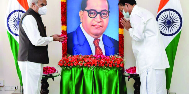 Naidu, TN Guv, CM pay tributes to Ambedkar on his death anniversary