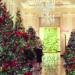 Melania Trump unveils White House Christmas decor on “America the Beautiful” theme