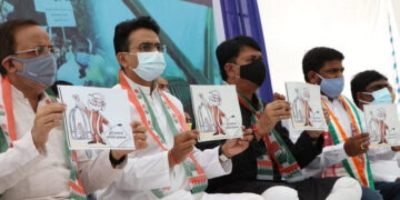 Gujarat Congress holds dharna against Centre’s new farm laws in Gandhinagar