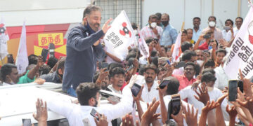 Haasan launches assembly poll campaign from Madurai; Does not rule out striking deal with Rajinikanth