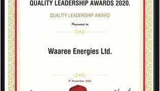 Waaree bags World Federation of Marketing Professionals’ Gujarat Quality Leadership Award