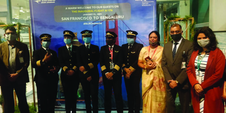 Air India flight with all-woman cockpit crew from San Francisco successfully lands at Bengaluru airport