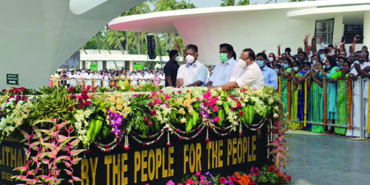 To cash in on Jayalalithaa’s charisma, EPS dedicates Amma memorial in poll-bound Chennai