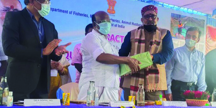 Union Minister Giriraj Singh lays foundation stone for aquatic quarantine facility in TN