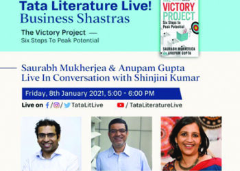 Tata Literature Live!  Business Shastras on the book “The Victory Project: Six Steps to Peak Potential”