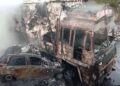 Three women charred to death as car catches fire after colliding with cotton-laden truck at Gondal