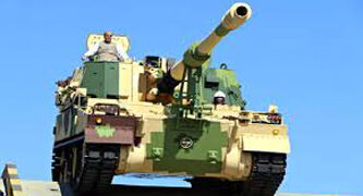 Gujarat CM Rupani flags off L&T-made 91st K9 Vajra-T Gun in Hazira