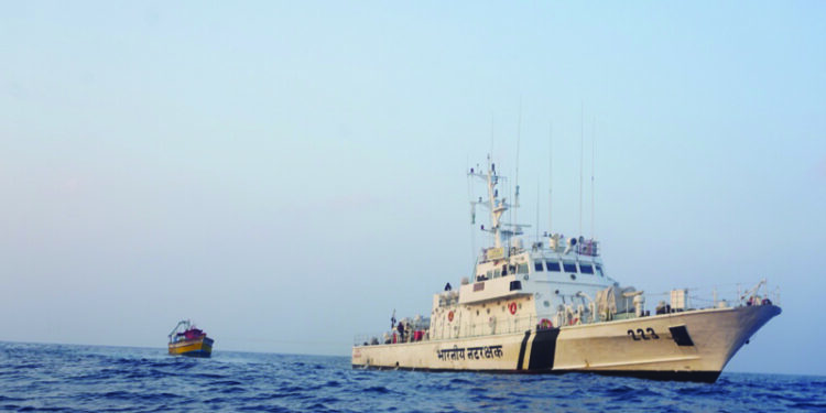 ICG saves 5 fishermen at Sea off Karaikal