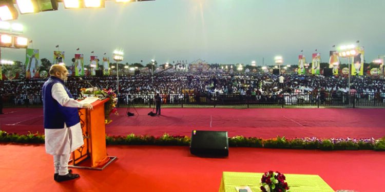 Vijay Sankalp election rally: Shah tears into ‘son’rise politics’ of DMK and Congress